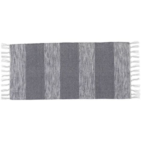 Alfombra ámbar algodón otras fibras 45x90 cm - gris - Tendance