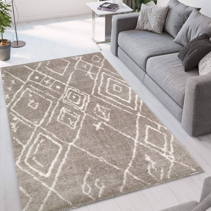 

WMD - Alfombra diseño moderno para mascotas Marrakech GRI002MK | Talla: 133 x 190