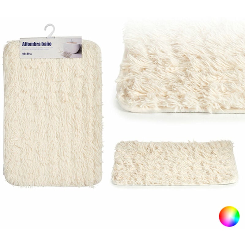 

BigBuy Home Alfombrilla Antideslizante Pelo (40 x 1 x 60 cm) Blanco