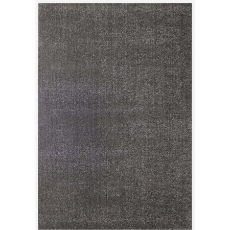 Alfombra antideslizante lavable de poliéster color sólido Elegance GRI101