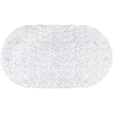 Alfombra antideslizante para ba帽era AWD INTERIOR 1488 transparente Gotas de Agua 67 x 37 cm PVC