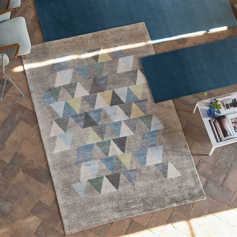 

Dorsoduro 1A2T Alfombras de diseño moderno en azul viscosa - Bleu