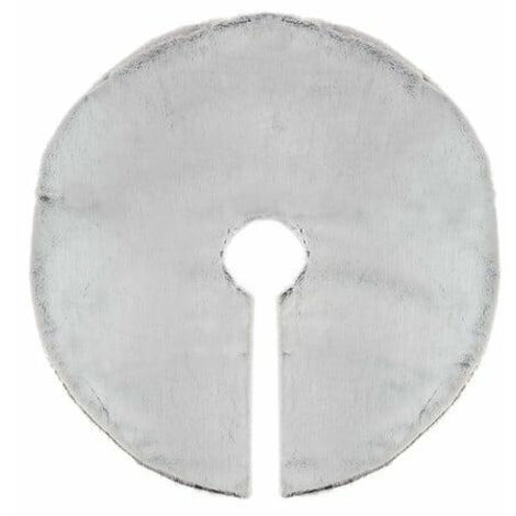 ALFOMBRA ÁRBOL DE NAVIDAD 90 cm gris PELO de poliéster