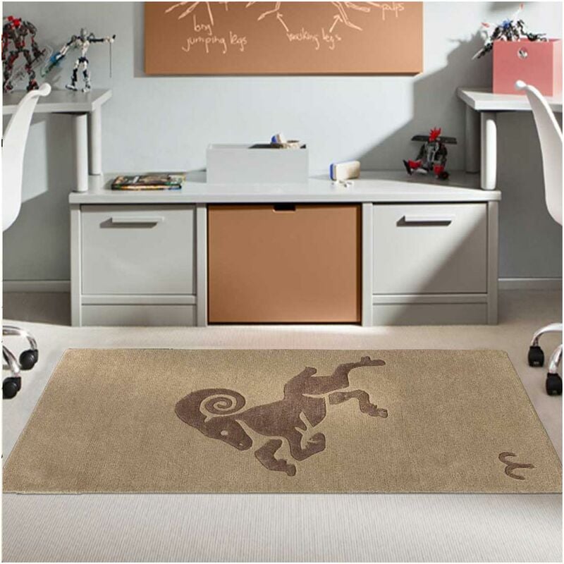 

Alfombra moderna Aries 1A2T en lana beige - Beige