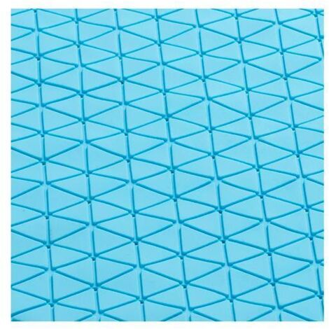 ALFOMBRA BAÑO 54X54CM AZUL