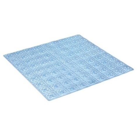 ALFOMBRA BAÑO ANTIDESLIZANTE CON VENTOSAS BCN 54 X 54 AGUA - 5511603