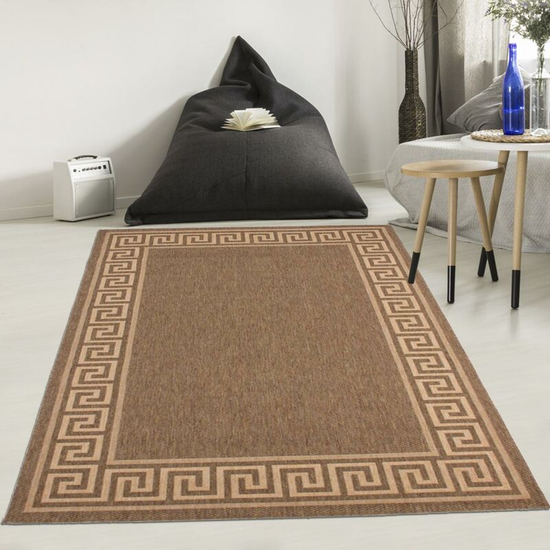 

Fincau 2L Kilim Alfombra Polipropileno Gris - Marron