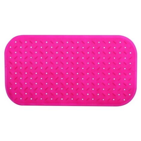 Alfombra Base de bañera antideslizante caucho reciclable CLASS 36x65cm Rosa Fucsia MSV
