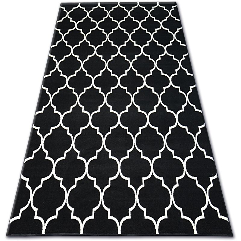 

Alfombra BCF BASE 3770 Trébol Trellis negro Negro 185 x 270 cm