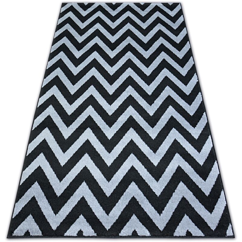 

Alfombra BCF BASE CLINED 3898 Zigzag negro/gris Negro 120x160 cm