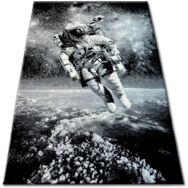 

Rugsx - Alfombra BCF FLASH 33454/170 - Astronauta Tonos de gris y plata 120x170 cm