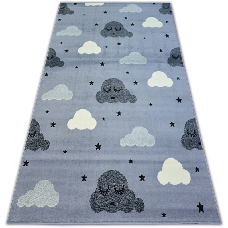 

Rugsx - Alfombra BCF FLASH EYES 3977 Nubes Ojos Pestañas gris Tonos de gris y plata 120x160 cm