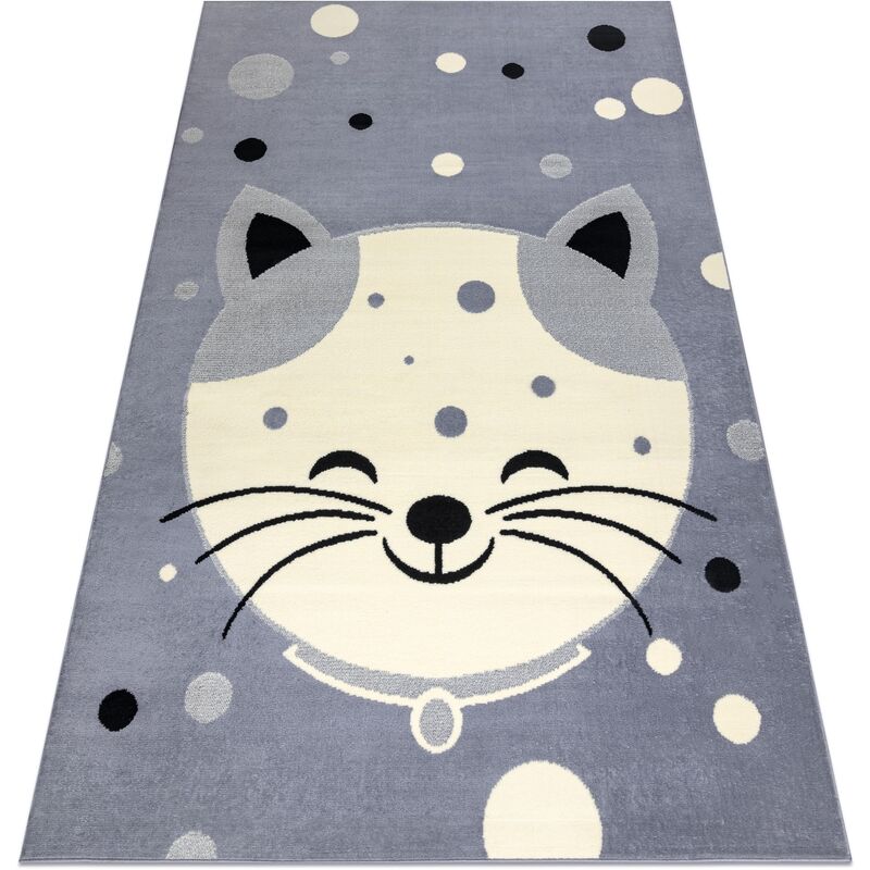 

Rugsx - Alfombra BCF FLASH Kitten 3998 - gatito gris Tonos de gris y plata 200x300 cm