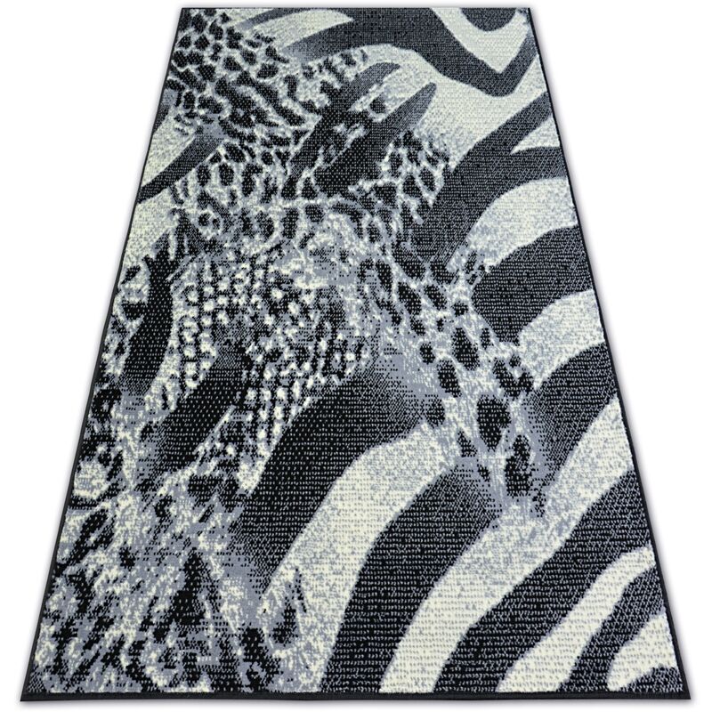 Rugsx - Alfombra bcf flash safari 3912 negro/gris black 120x160 cm