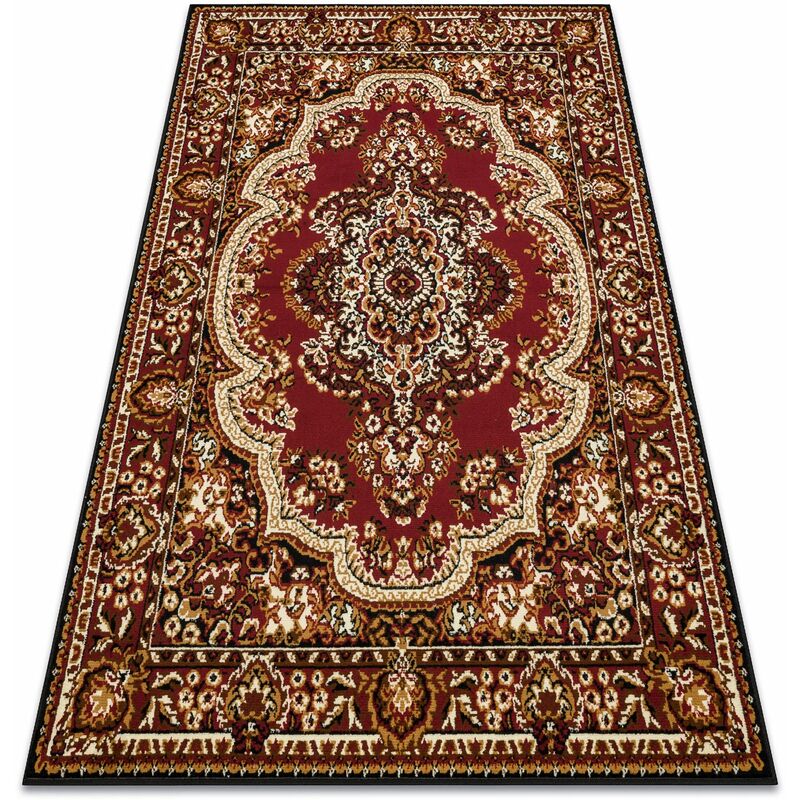 Alfombra BCF Morad WIOSNA Ornamento clásico - burdeos red 80x150 cm