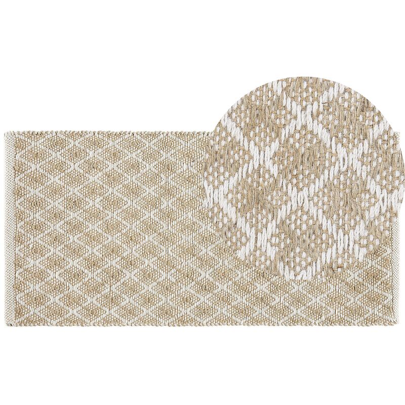 

Alfombra beige 50 x 80 cm AKBEZ
