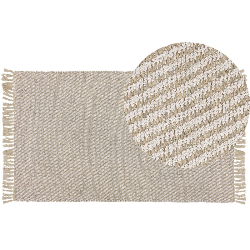 

Alfombra beige 80 x 150 cm ALADAG