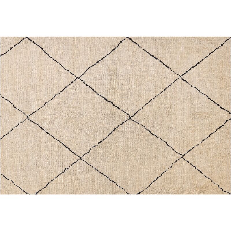

Alfombra beige/negro 140x200 cm MUTKI