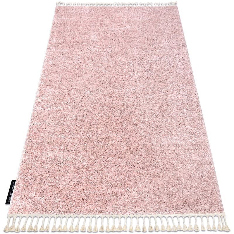 

Rugsx - Alfombra BERBER 9000 rosado Franjas Bereber Marroquí Shaggy Tonos de rosa 240x330 cm