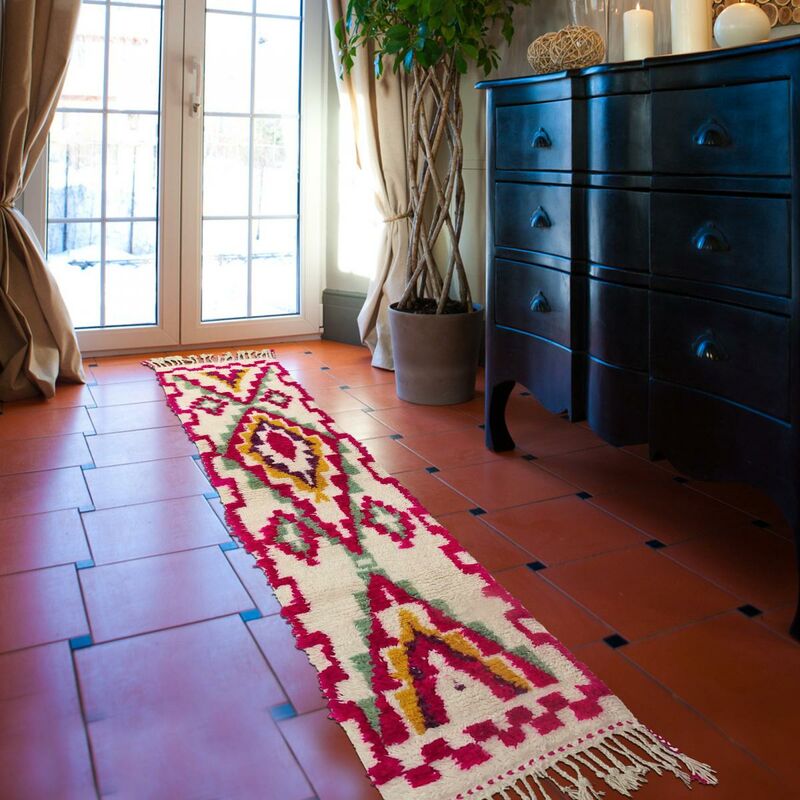 

Beni Ouarain Berber Carpet y Lana Multicolor - Multicolore