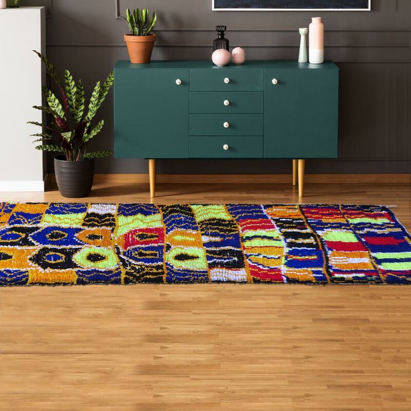 

Berber Carpet Berbre Azillal 12 Lana multicolor - Multicolore