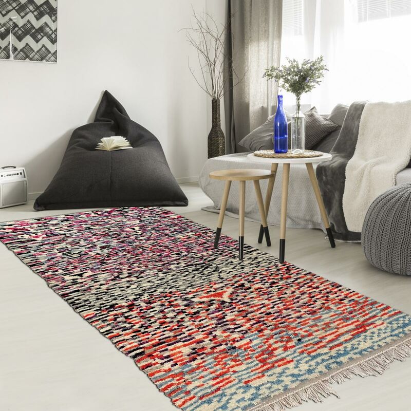 

Berber Carpet Berbre Azillal 25 Lana multicolor - Multicolore