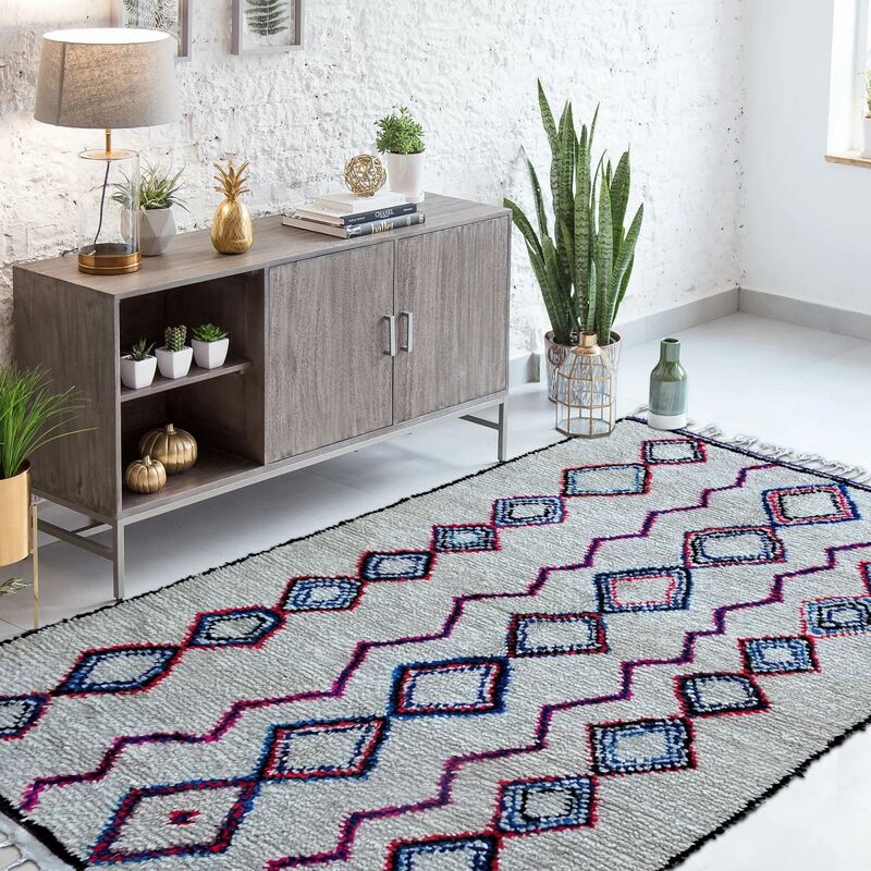 

Berber Carpet Berbre Azillal 27 Crema Wool - Crème
