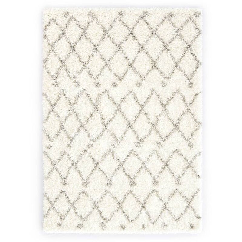 

Alfombra bereber peluda PP beige y color arena 140x200 cm