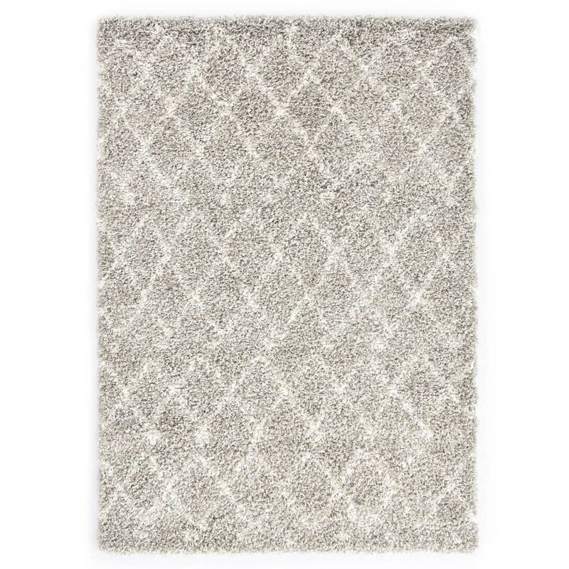 

Alfombra bereber peluda PP color arena y beige 120x170 cm