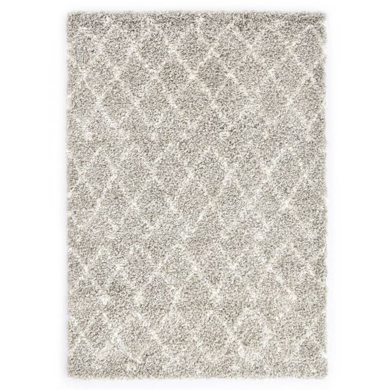 

vidaXL Alfombra bereber peluda PP color arena y beige 120x170 cm - Beige