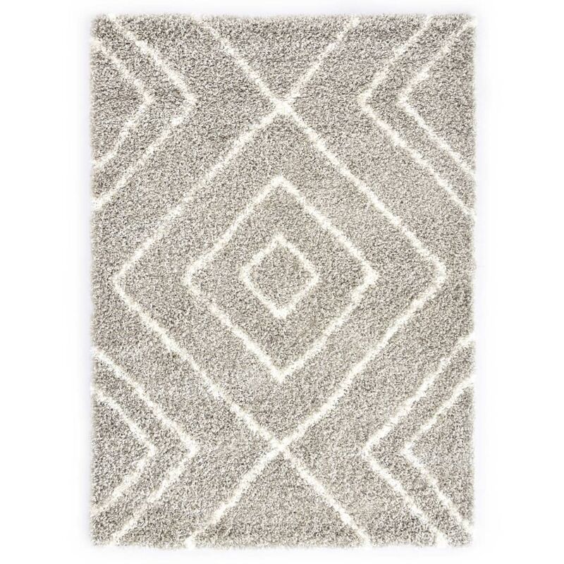 

Alfombra bereber peluda PP color arena y beige 160x230 cm