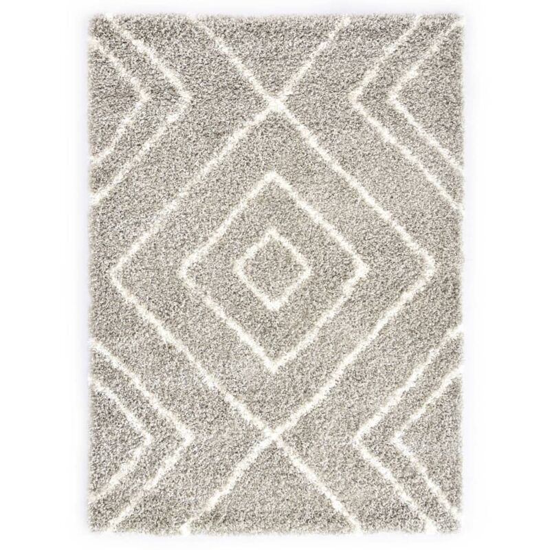 

vidaXL Alfombra bereber peluda PP color arena y beige 160x230 cm - Beige