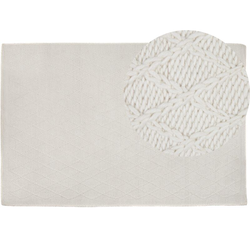 

Alfombra blanco crema 160x230 cm ERZIN