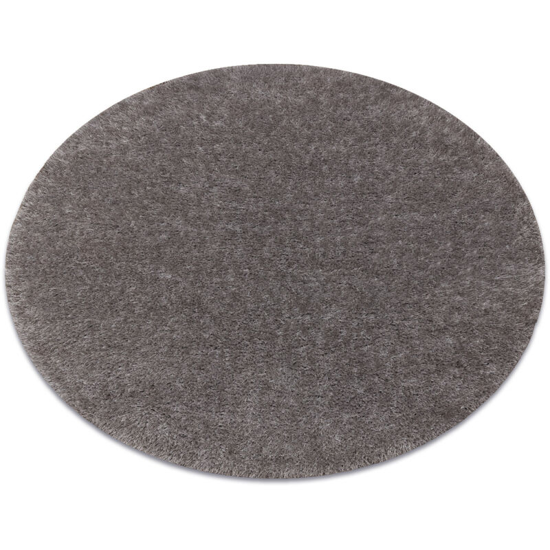 Alfombra BUENOS circulo 6646 shaggy liso, de un solo color gris grey circulo 200 cm