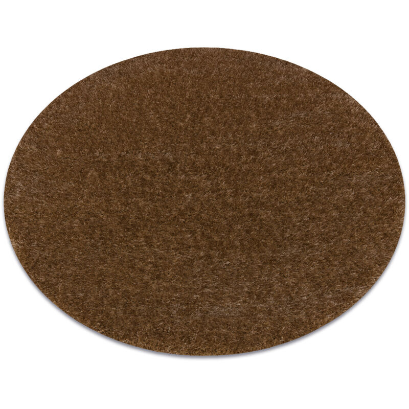 Rugsx - Alfombra buenos circulo 6650 shaggy liso, de un solo color beige beige circulo 150 cm