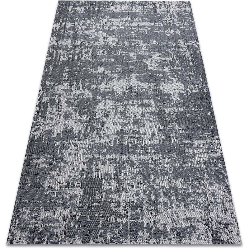 

Rugsx - Alfombra CASA ECO sisal BOHO vintage 2809 gris / antracita, alfombra reciclada Tonos de gris y plata 172x270 cm