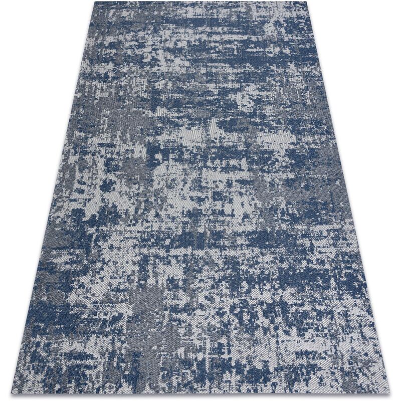 

Rugsx - Alfombra CASA ECO sisal BOHO vintage 2809 gris / azul oscuro, alfombra reciclada Tonos de azul 133x190 cm