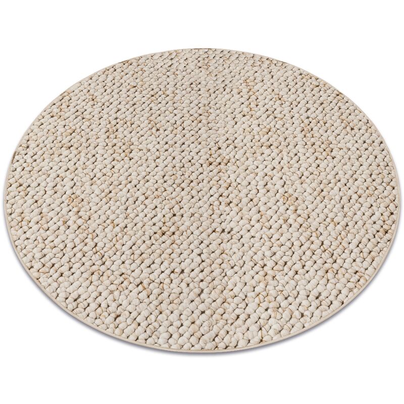 Alfombra CASABLANCA círculo crema white circulo 100 cm