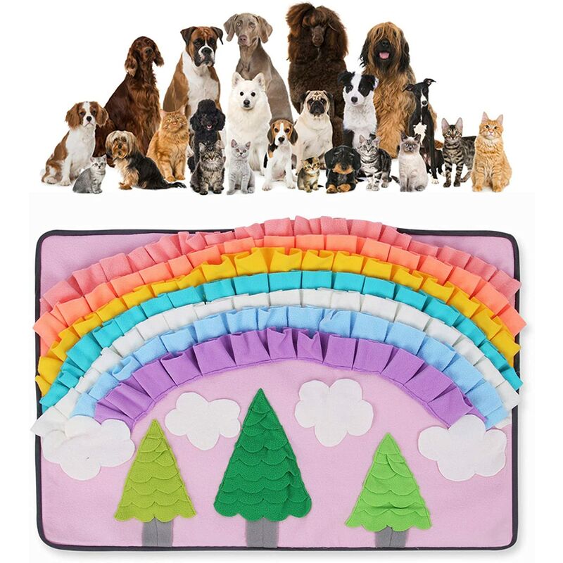 

Alfombra colorida para olfatear perros - Alfombrilla lavable para olfatear mascotas - Manta de trabajo para entrenamiento de perros
