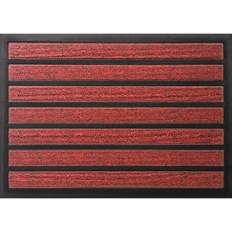Alfombra combinada absorbente roja 40 x 60 cm - Idmat