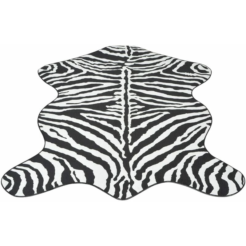 

Alfombra con forma 110x150 cm estampado de cebra - Negro