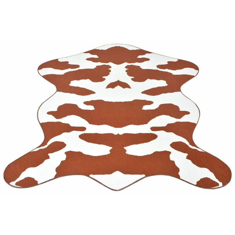 

Alfombra con forma 110x150 cm estampado de vaca marron