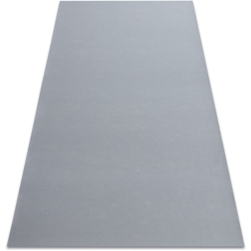 

Rugsx - Alfombra con refuerzo de goma RUMBA un solo color gris Tonos de gris y plata 100x250 cm