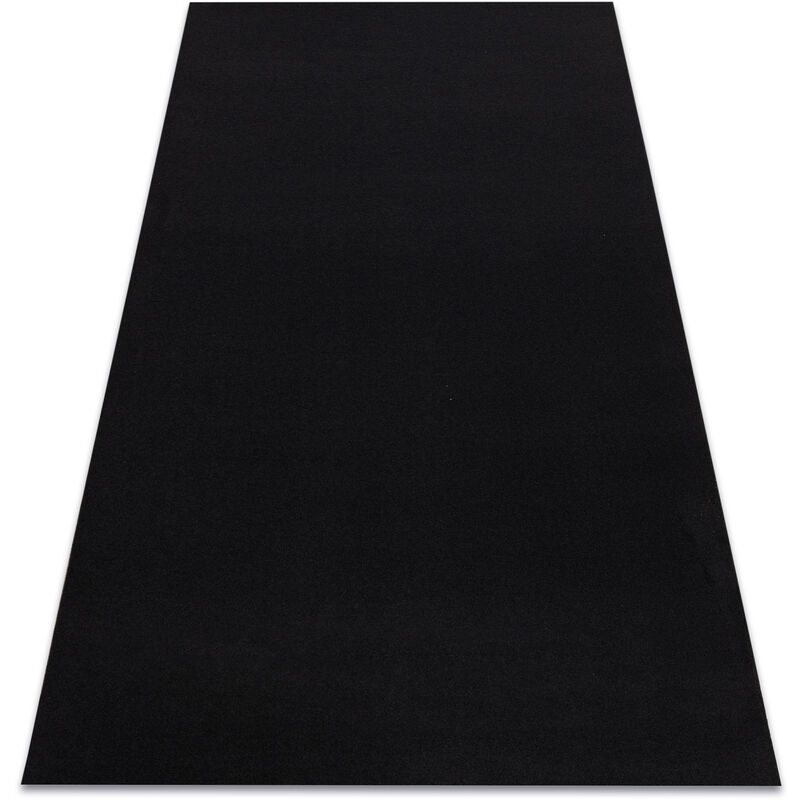 

Rugsx - Alfombra con refuerzo de goma RUMBA un solo color negro Negro 200x350 cm