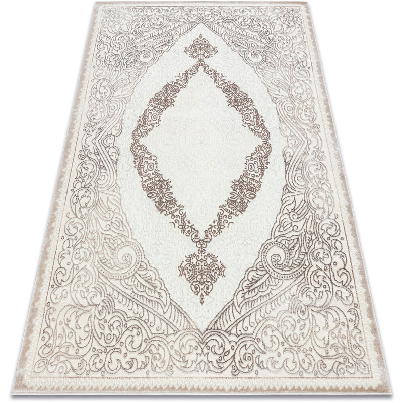 

Rugsx - Alfombra CORE 8111 Ornamento Vintage - estructural, dos niveles de vellón, beige Tonos de beige 240x330 cm