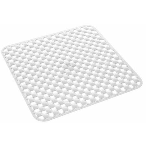 PLIMPO alfombra antideslizante con ventosas bañera/ducha blanco 53 x 53 cm