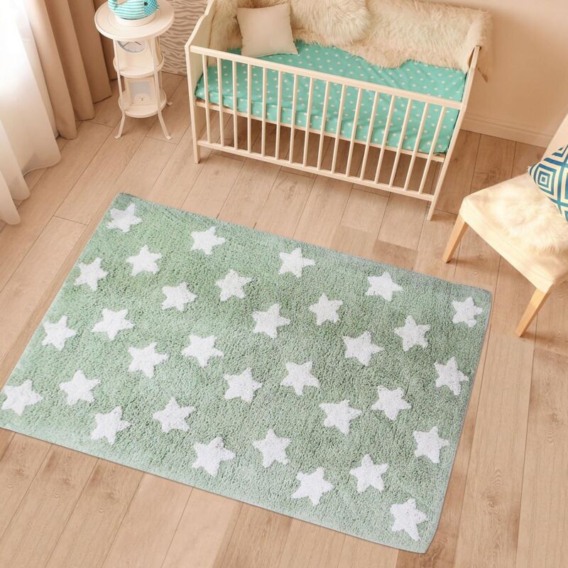 

Alfombra para niños 100% bio bio en algodón gris - Vert