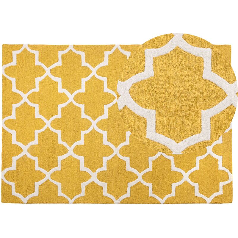 

Alfombra amarilla 140 x 200 cm SILVAN