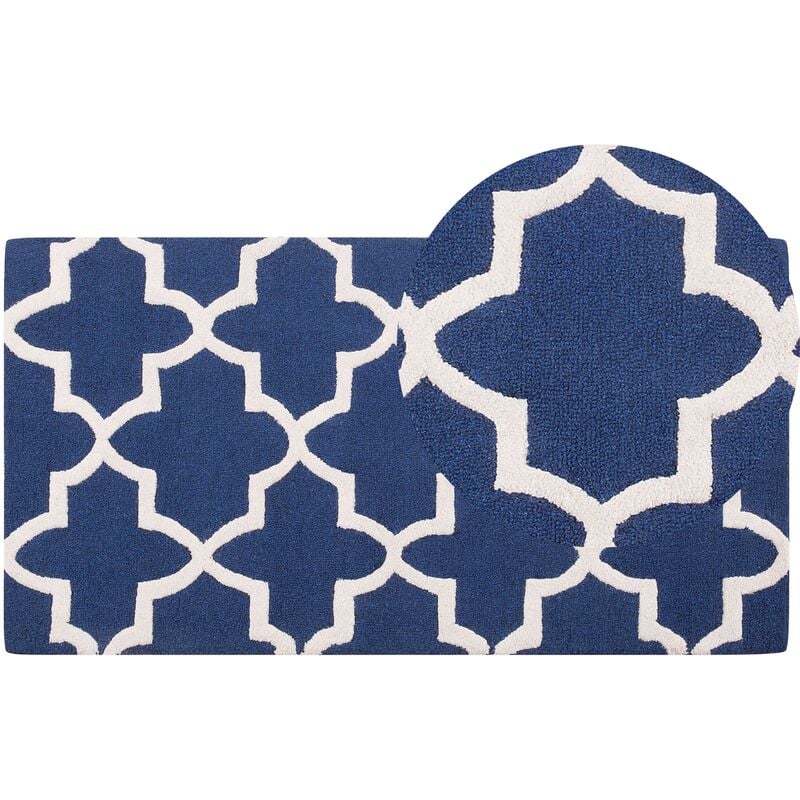 

Alfombra de algodón azul 80x150 cm SILVAN
