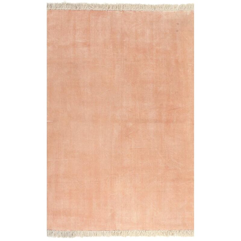 

Alfombra de algodón Kilim 200x290 cm rosa